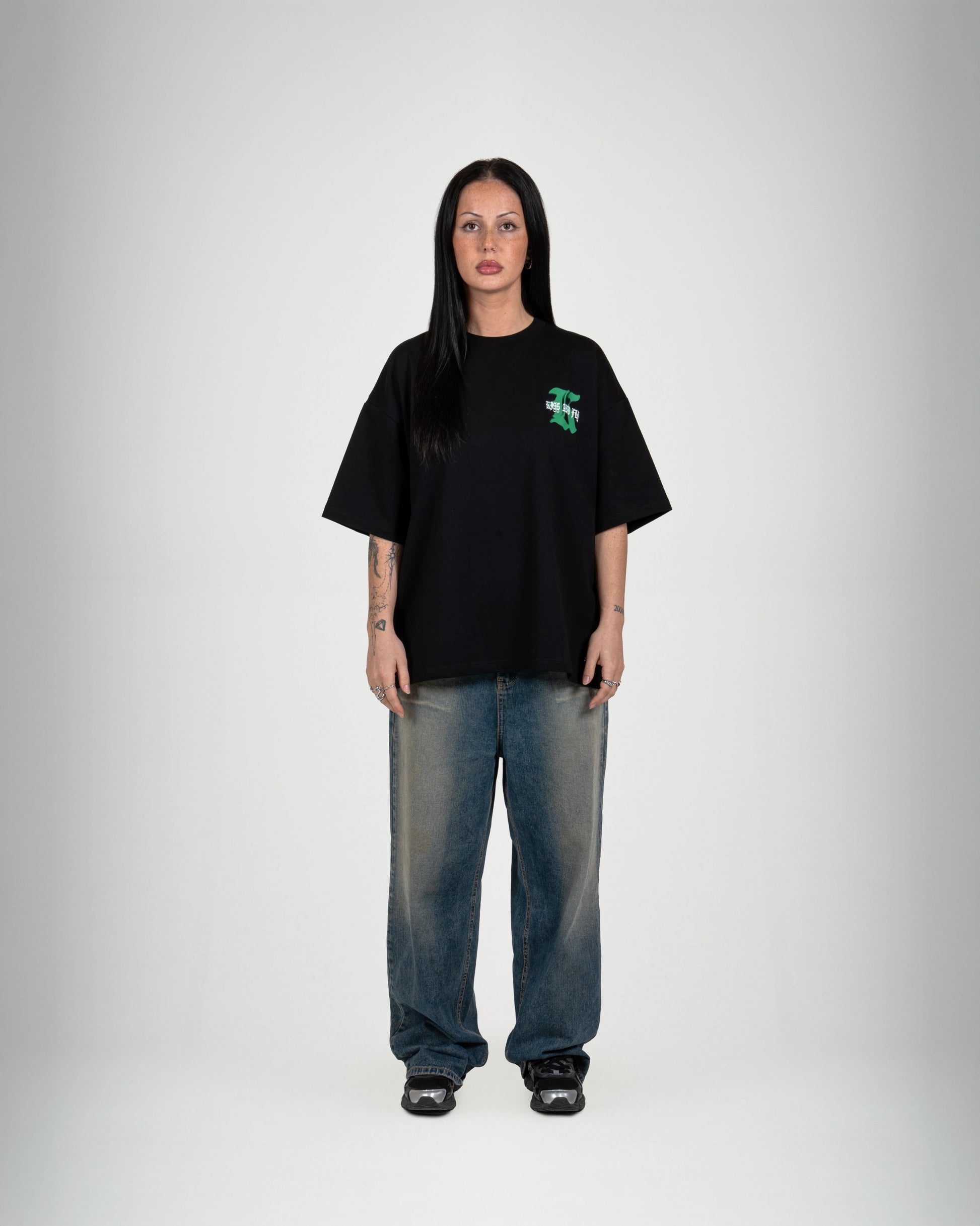 Ghost Spray Black Tee - KISS AND FLY Clothing
