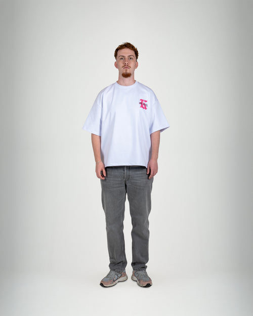 Ghost Spray White Tee - KISS AND FLY Clothing