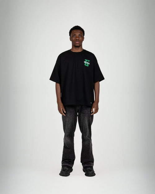 Ghost Spray Black Tee - KISS AND FLY Clothing