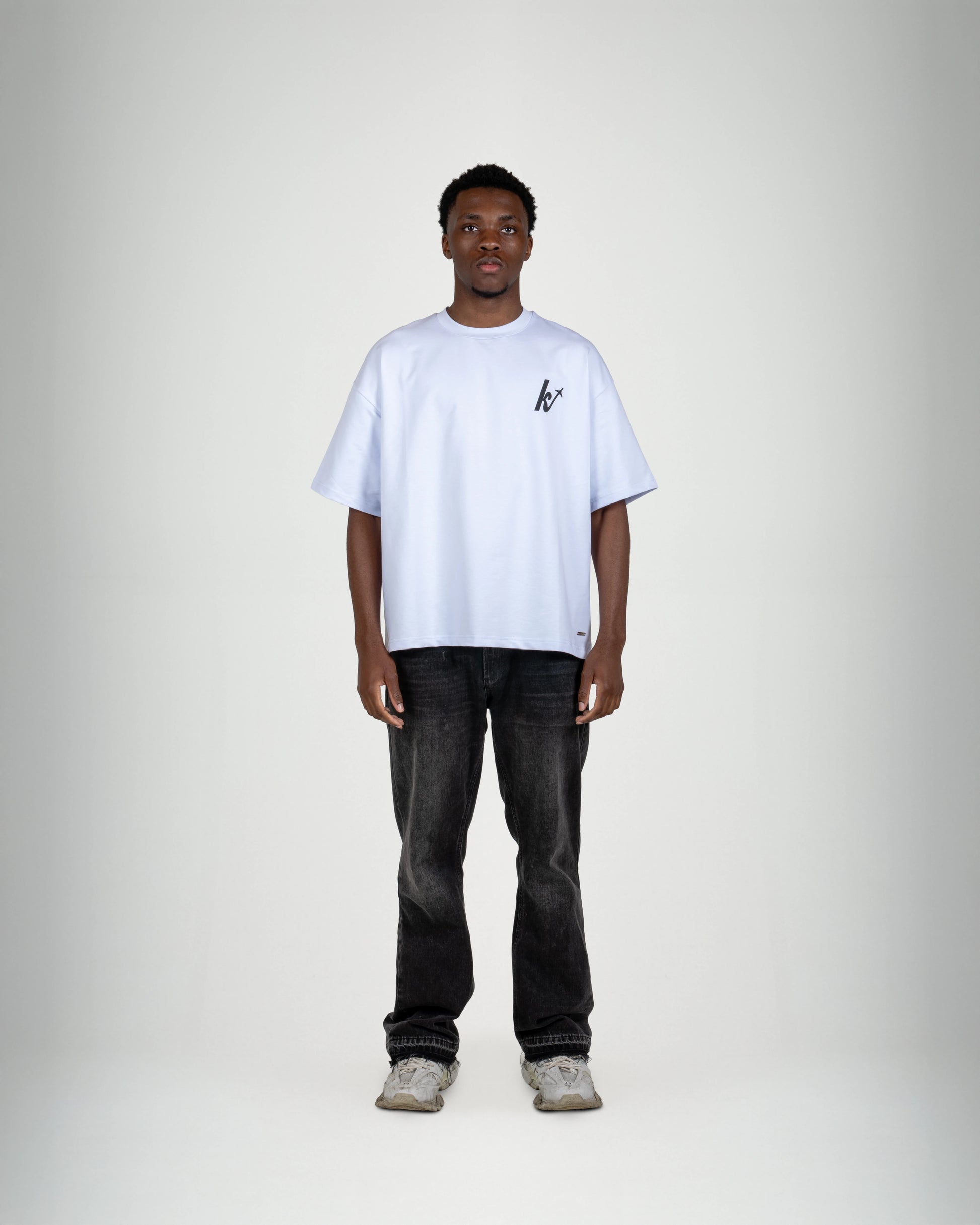 Catch Flights not Feelings White Tee - KISS AND FLY Clothing