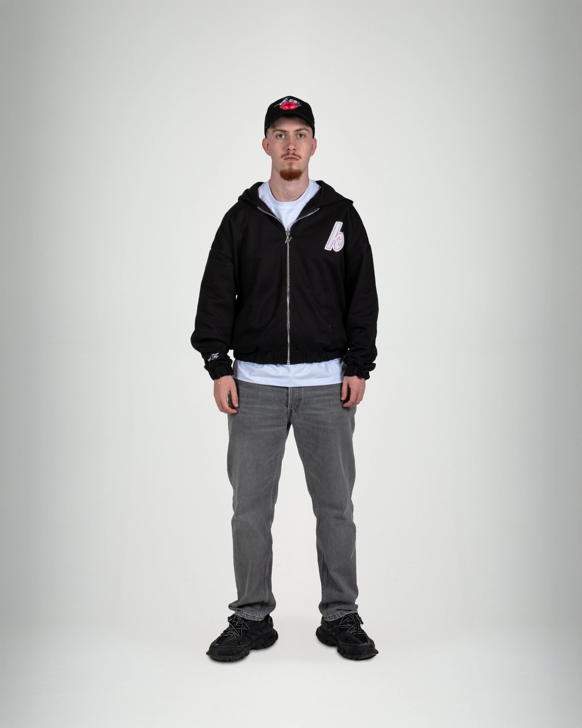Varsity Zip Hoodie - KISS AND FLY Clothing